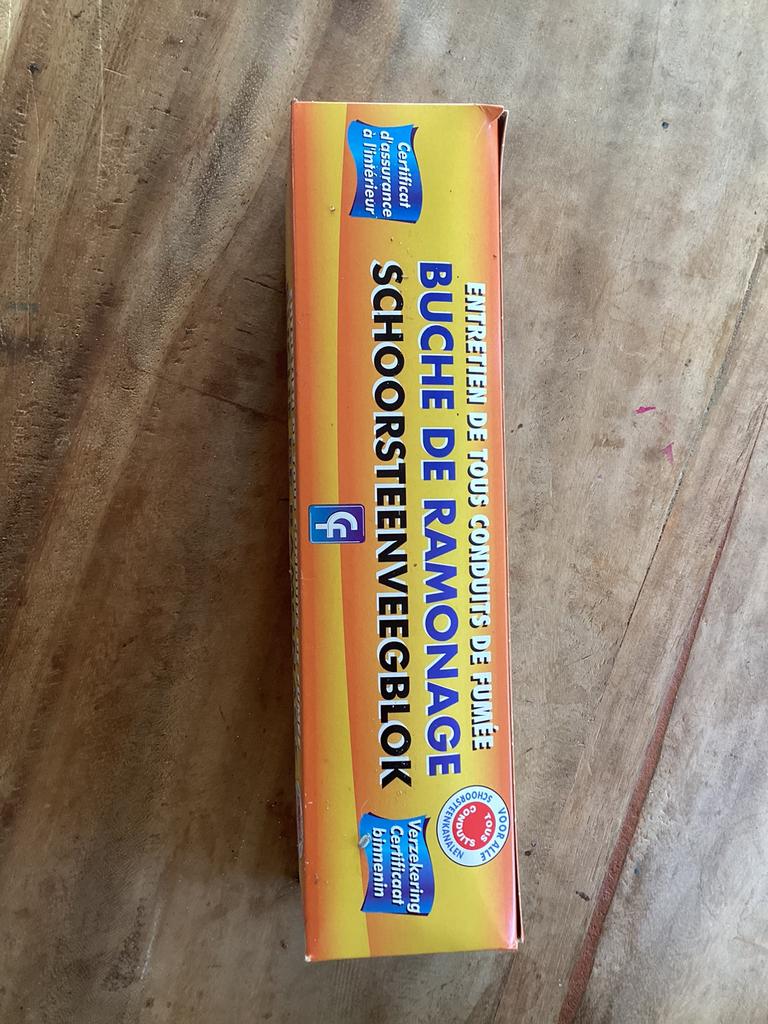 Schoorsteenveegblok schoorsteen reiniger, Ophalen