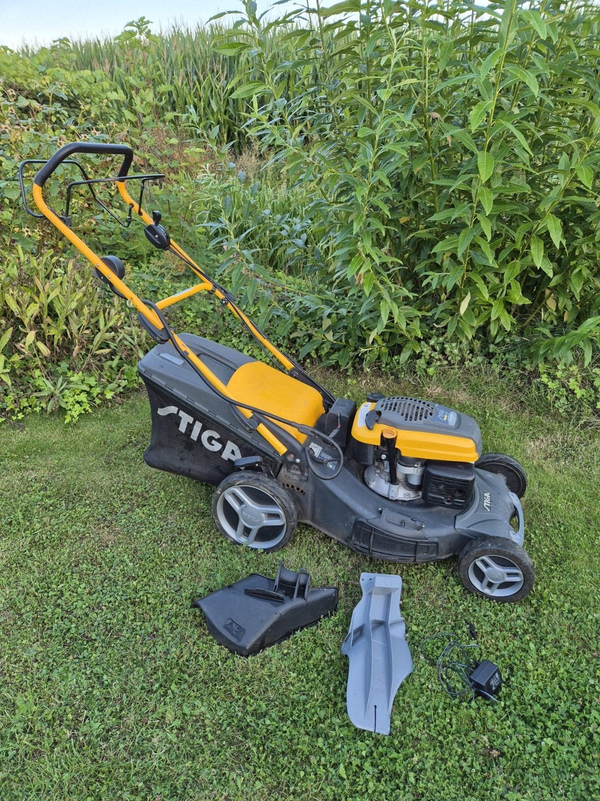Stiga combi 53 SEQ, Ophalen, Gebruikt, Stiga, Benzine-grasmaaier