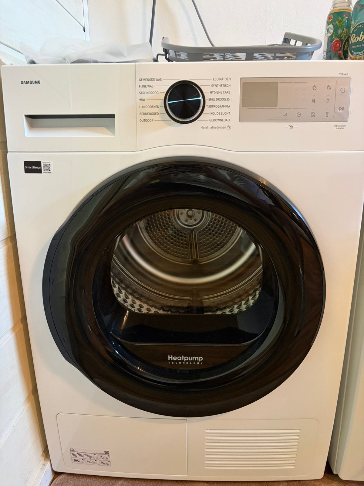 SAMSUNG AI 5000 series Warmtepompdroger 9kg 65db energie C, 8 tot 10 kg, Ophalen, Zo goed als nieuw, 85 tot 90 cm