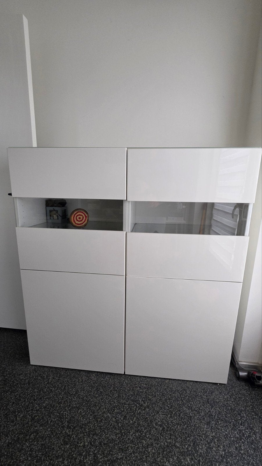 IKEA BESTA kast + Glasplaat, Ophalen, 25 tot 50 cm, Minder dan 150 cm, Minder dan 100 cm