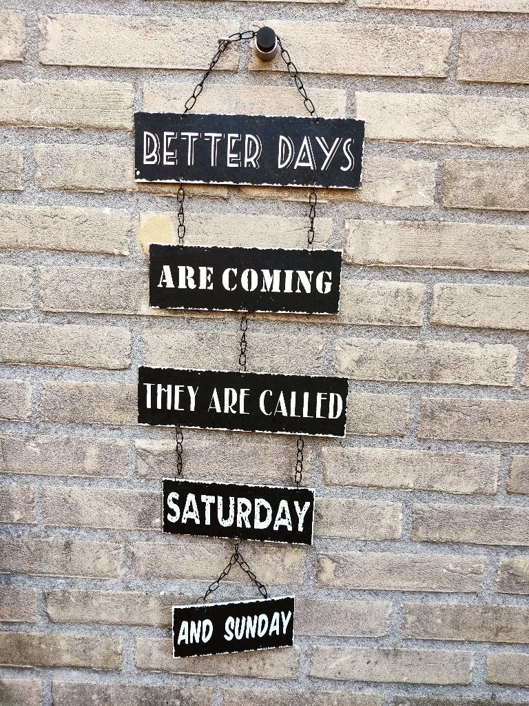 Tekstbord, Ophalen of Verzenden, Zo goed als nieuw