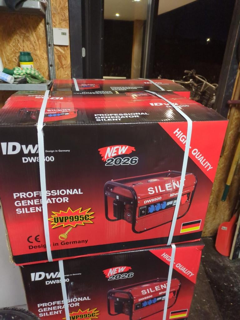 Aggregaat DW DW8500W (nieuw in de doos), Doe-het-zelf en Verbouw, Motoren, Ophalen, Nieuw, Elektromotor, 1800 rpm of meer