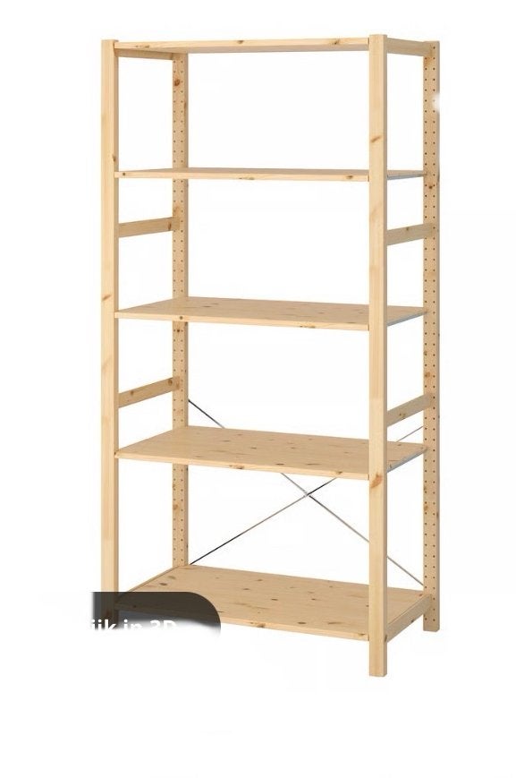 Ivar stellingkast hout compleet, Huis en Inrichting, Ophalen, Zo goed als nieuw
