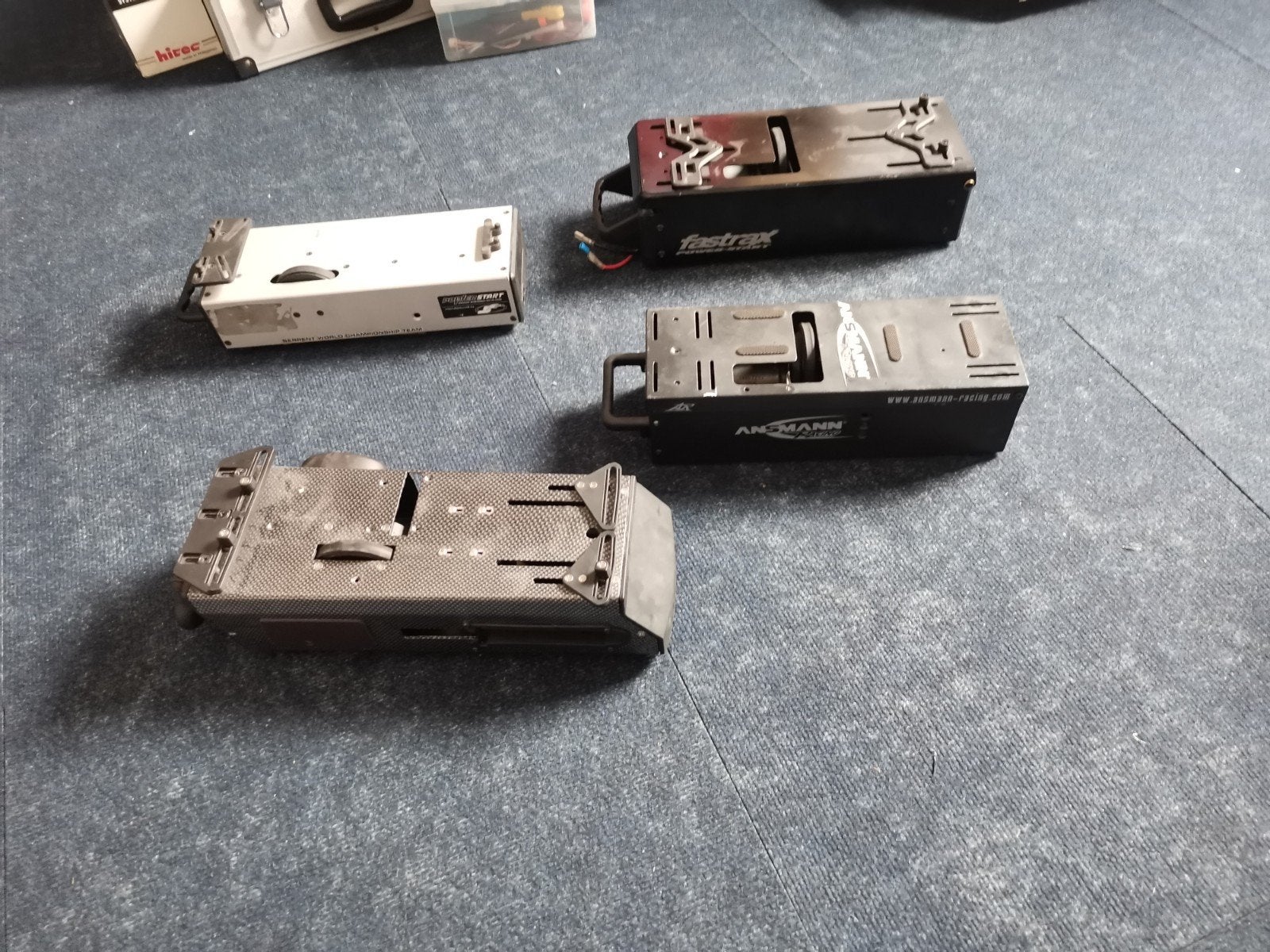 4 startkisten nitro 1/10 en 1/8, Ophalen of Verzenden, Nitro