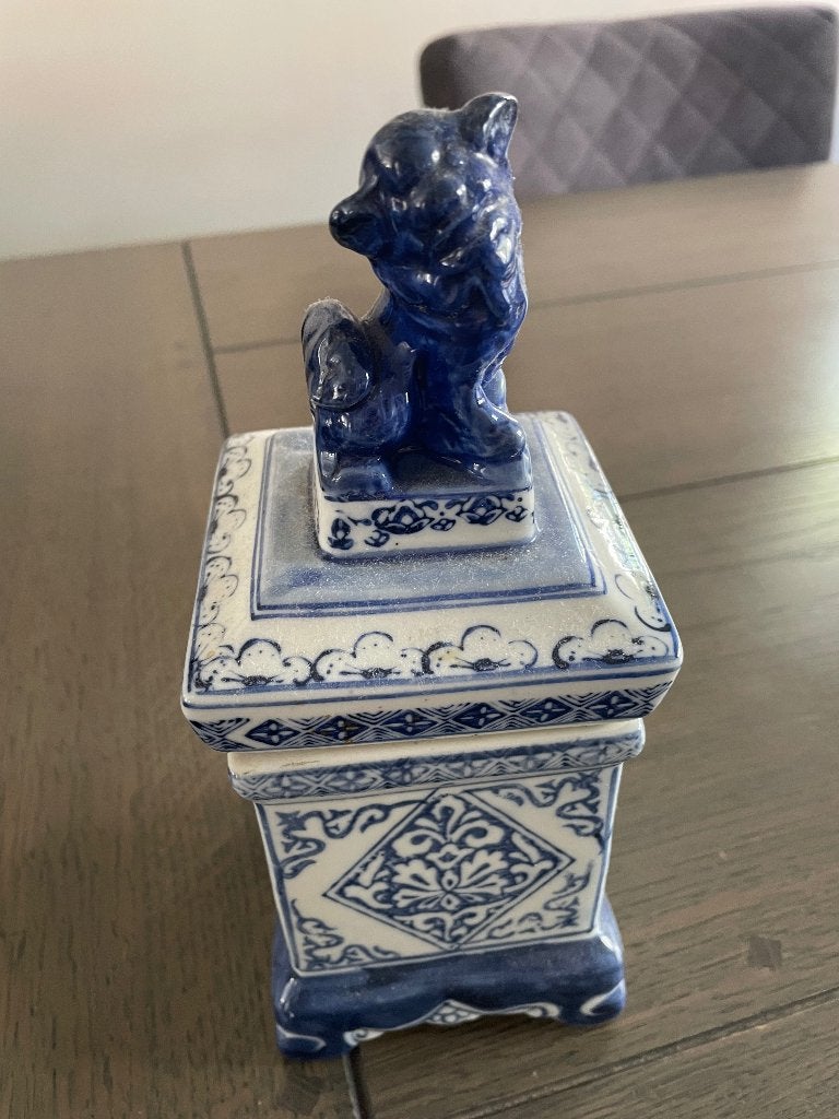 Gember potje, Ophalen, Brocante, Zo goed als nieuw, Blauw