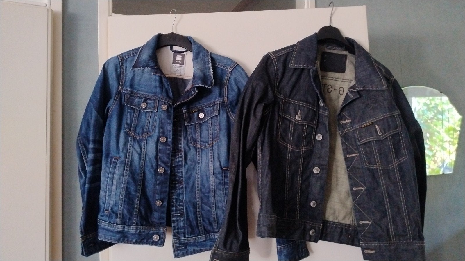 2 G-Star RAW spijkerjassen maat S in goede conditie, Kleding | Dames, G-Star RAW, Ophalen of Verzenden, Zo goed als nieuw