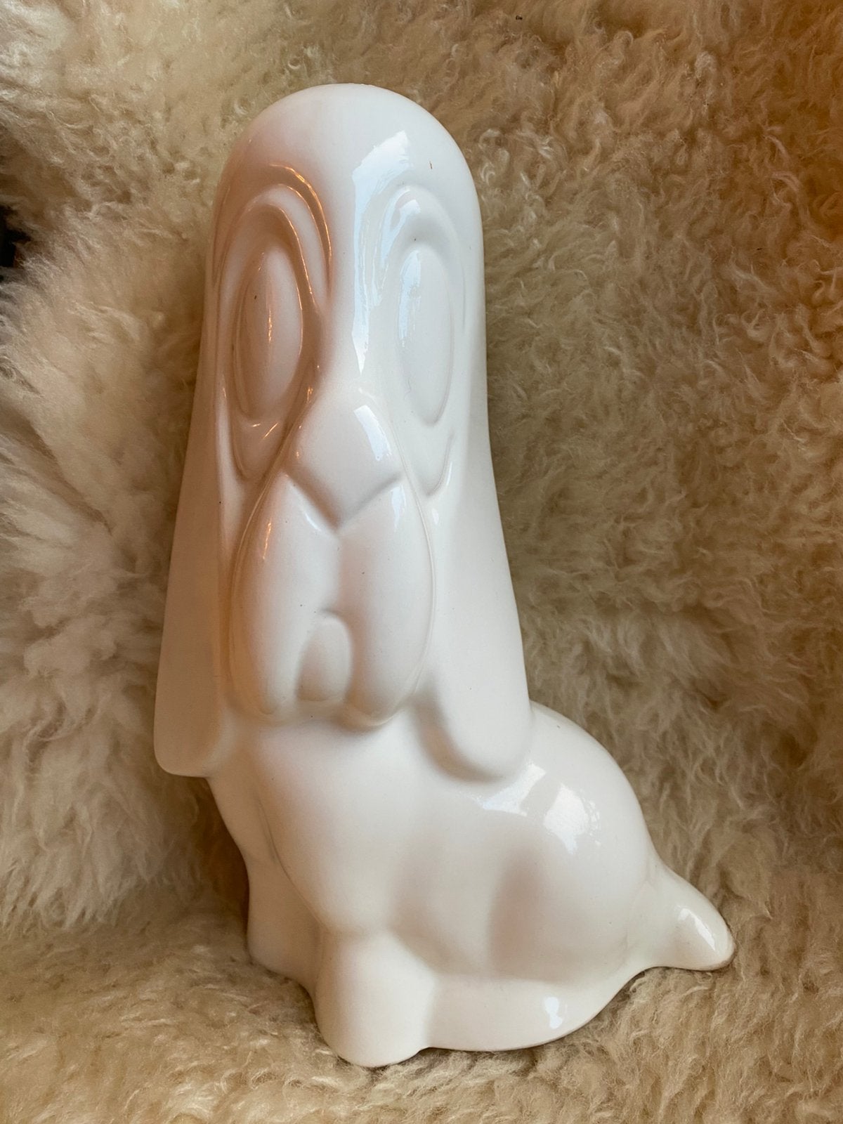 Vintage porseleinen hond xl, Verzamelen, Ophalen of Verzenden, Zo goed als nieuw, Dier