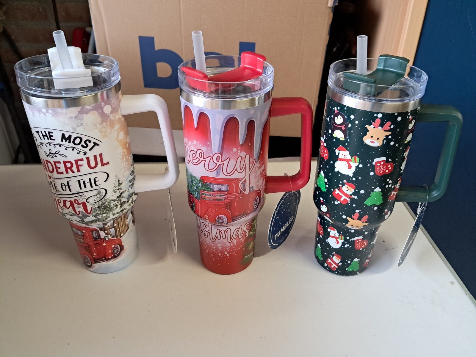 33 roestvrij stalen kerst drink beker, Ophalen, Nieuw