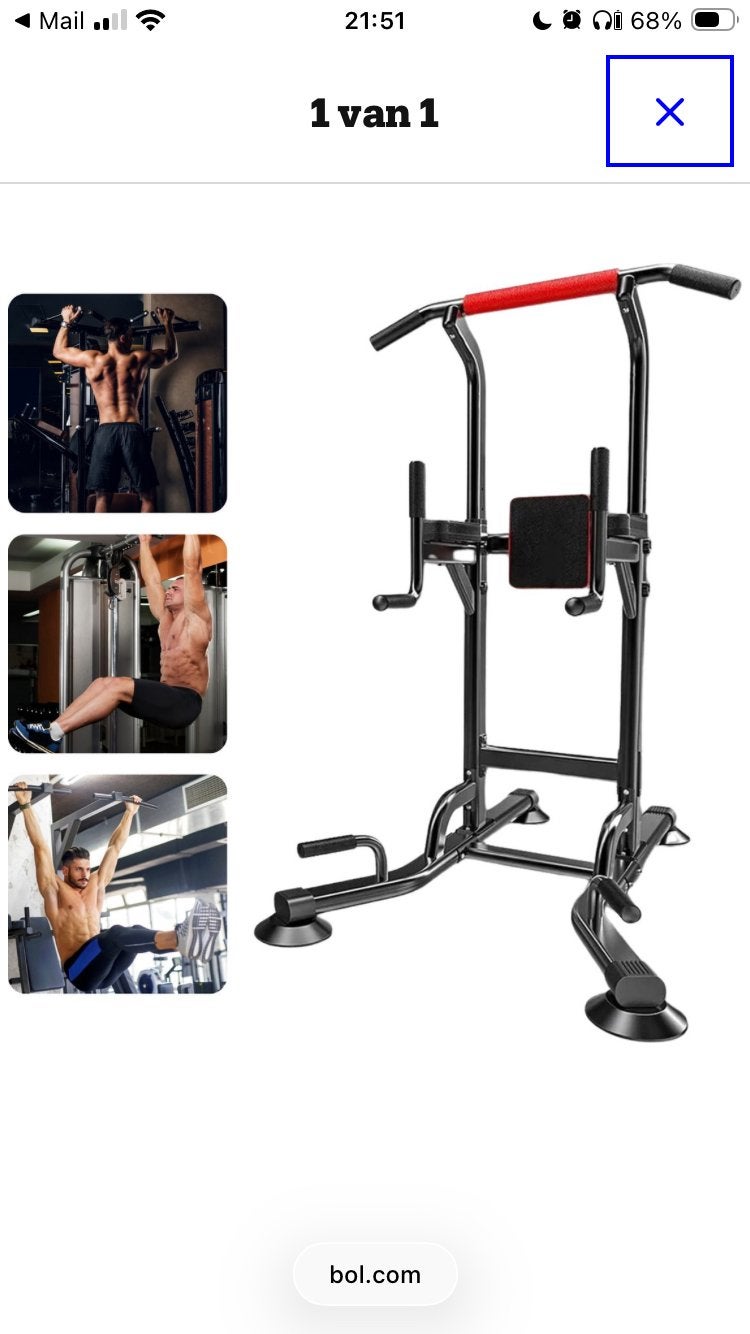 Pull up station // Power Tower, Sport en Fitness, Ophalen, Zo goed als nieuw, Oprekstang