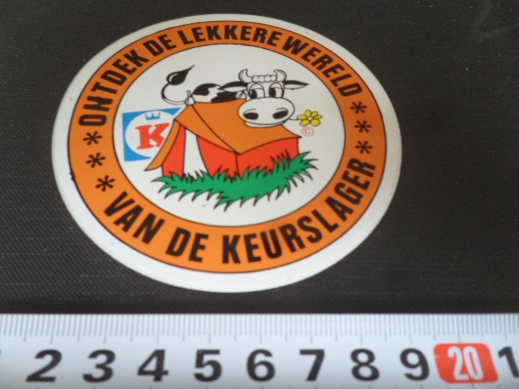 sticker ontdek de lekkere wereld van de KEURSLAGER *, Ophalen of Verzenden, Zo goed als nieuw