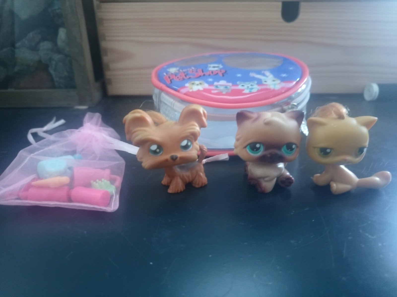 Vintage Littlest Pet Shop figuren met accessoires en opbergd, Ophalen of Verzenden