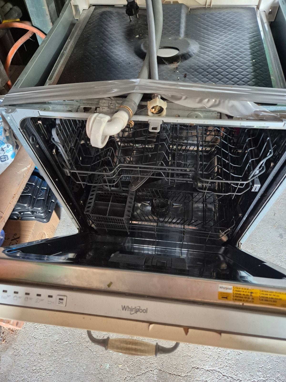 Whirlpool Inbouw Vaatwasser, Ophalen, Gebruikt, 60 cm of meer, Eco programma