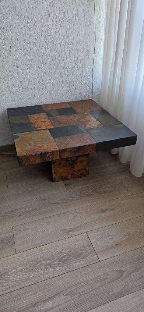 Salontafel van Leisteen, Ophalen, Overige materialen, Gebruikt, 50 tot 100 cm