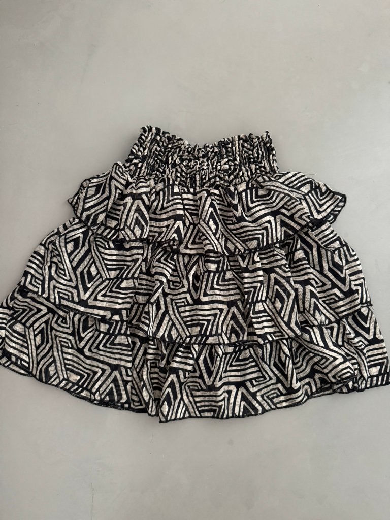 Rokje met laagjes van Colourful Rebel, maat xs, Verzenden, Zwart, Zo goed als nieuw, Maat 34 (XS) of kleiner