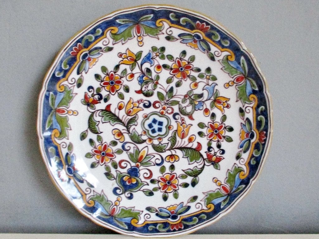 Wandbord schaal Tichelaar Makkum Tata Hoogovens IJmuiden, Antiek en Kunst, Ophalen of Verzenden