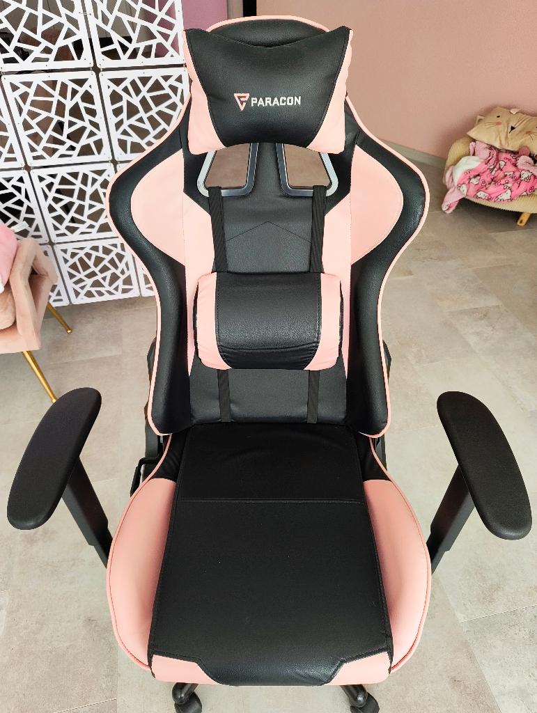 Paracon gaming bureaustoel, Ophalen, Gebruikt, Roze, Gaming bureaustoel