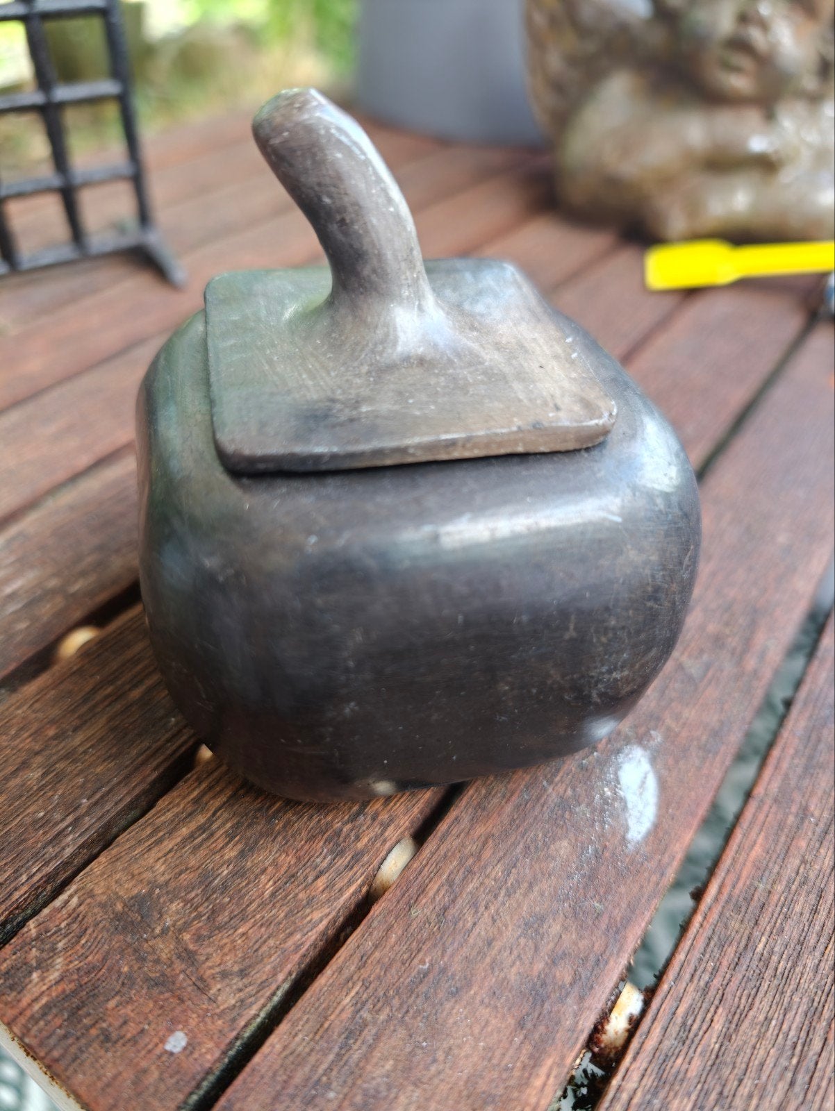 Antieke Japanse Klei Potje - Uniek en Decoratief, Ophalen of Verzenden
