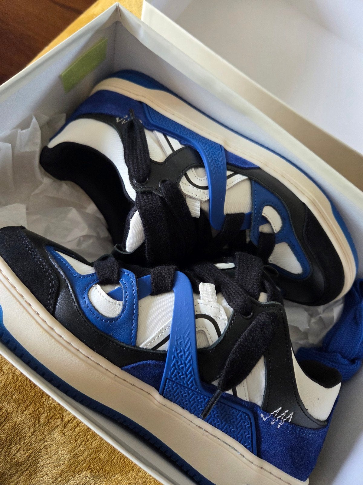 Represent Bully Sneakers Zwart/Wit/Kobalt - Maat 41.5, Blauw, Nieuw, Ophalen of Verzenden, Represent