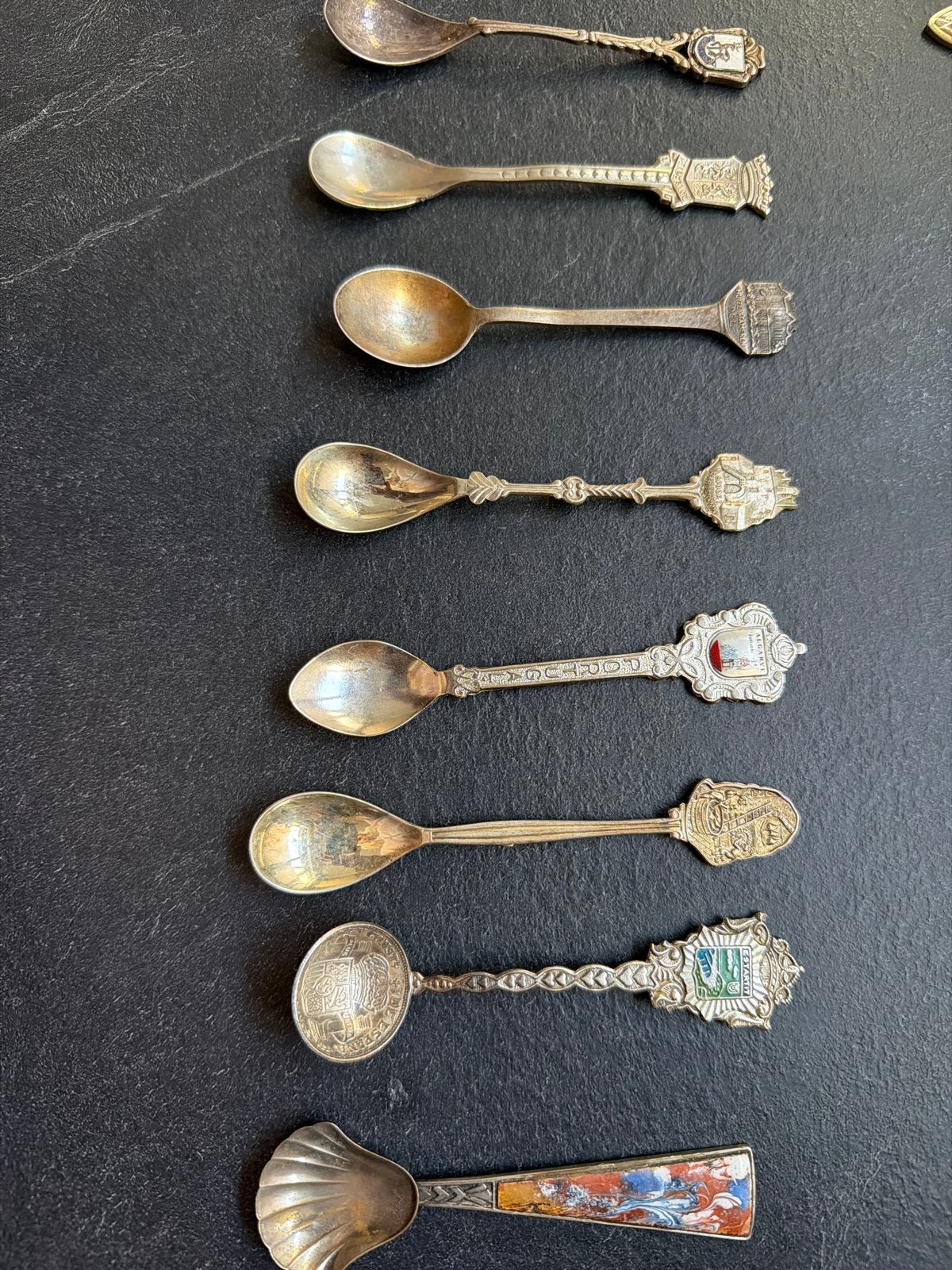 Verzameling van 10 Vintage Souvenir Lepels, Ophalen of Verzenden