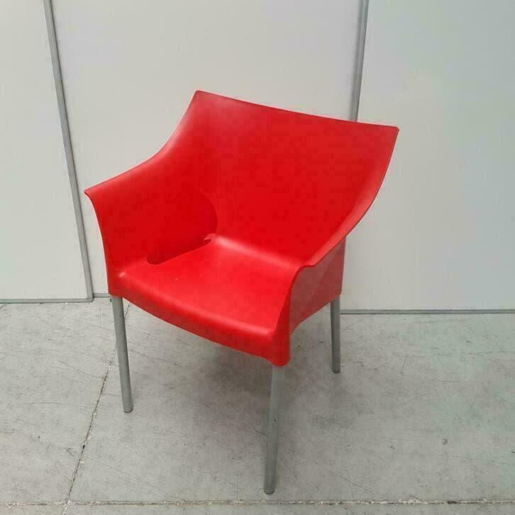 PAPATYA kunststof stoelen, tuinstoelen, stapelstoelen, Ophalen, Kunststof, Gebruikt, Grijs