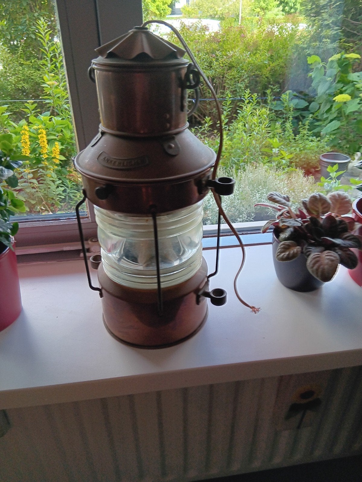 Antieke scheepslamp, Ophalen of Verzenden