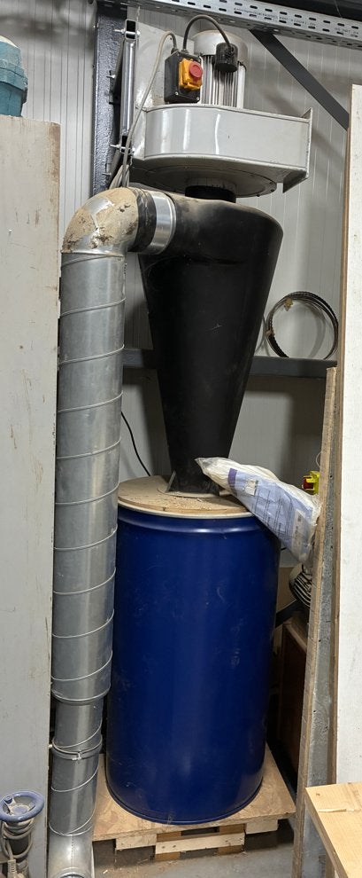 Stofafzuiging Dust deputy XXL cycloon + slang + vat, Ophalen, Zo goed als nieuw, Ventilator en Afzuiger