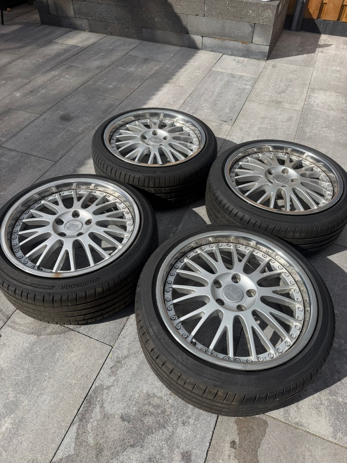 Echte RH 2 delige velgenset 225/40R18 5x100, Auto-onderdelen, Ophalen, 18 inch, Gebruikt, Banden en Velgen