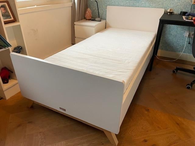 Bopita Kinderbed wit, Kinderen en Baby's, Kinderkamer | Bedden, Gebruikt, 70 tot 85 cm, 180 cm of meer, Ophalen