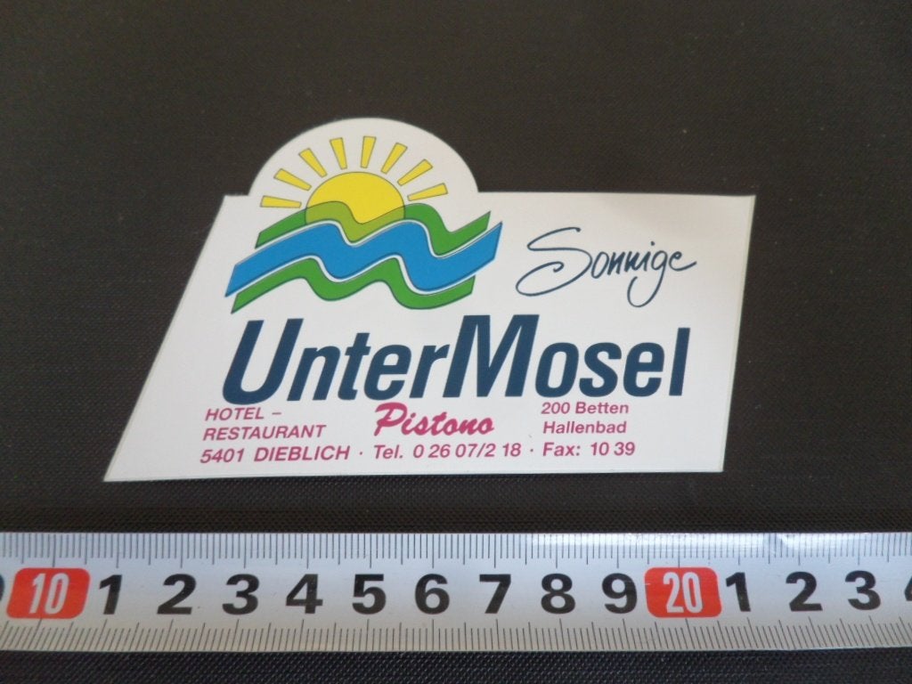 sticker Sonnige Unter Mosel Pistono Dieblich, Ophalen, Zo goed als nieuw