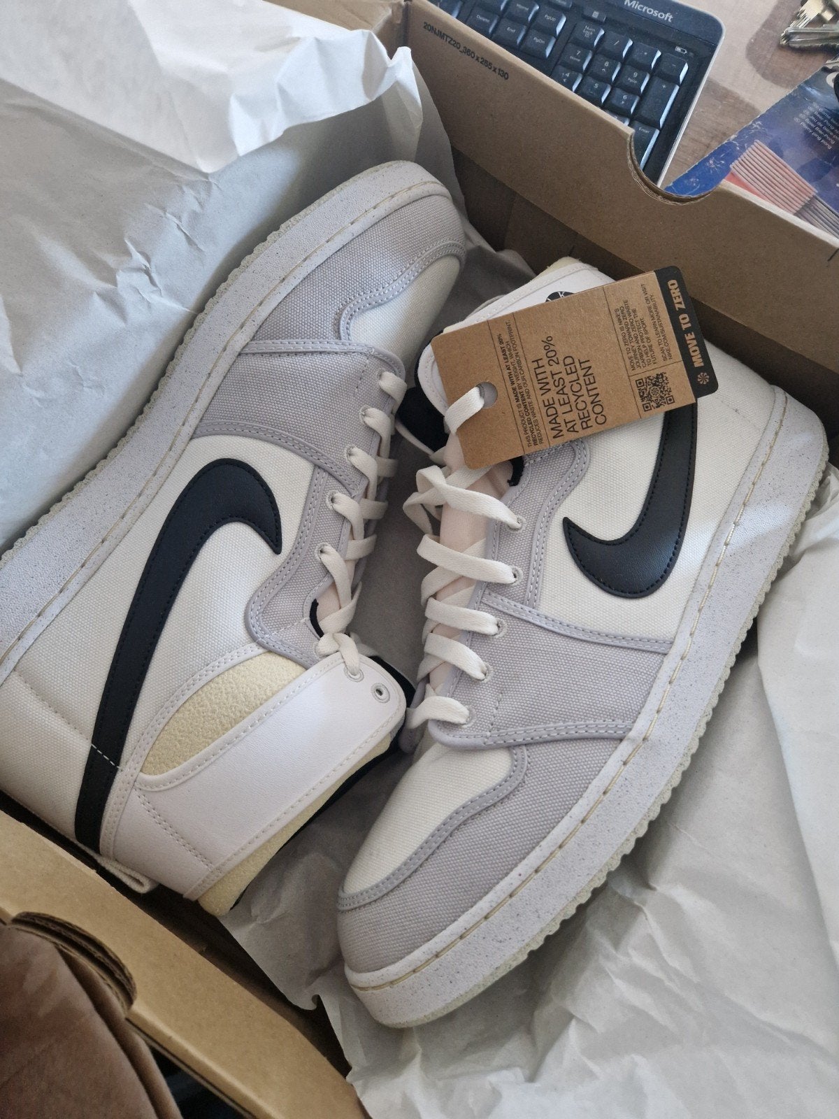 Nieuwe Nike AJKO 1 White Black Grey Fog Sail, Kleding | Heren, Schoenen, Ophalen of Verzenden