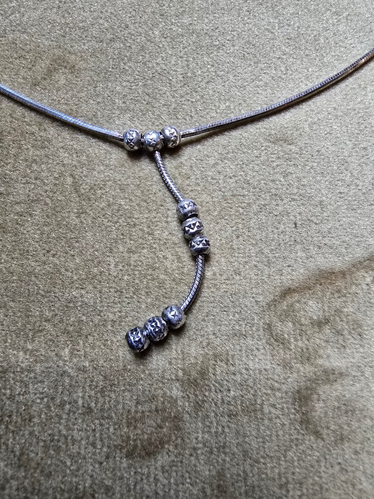 zilveren ketting met vaste hanger, Ophalen of Verzenden, Zo goed als nieuw, Zilver, Zilver