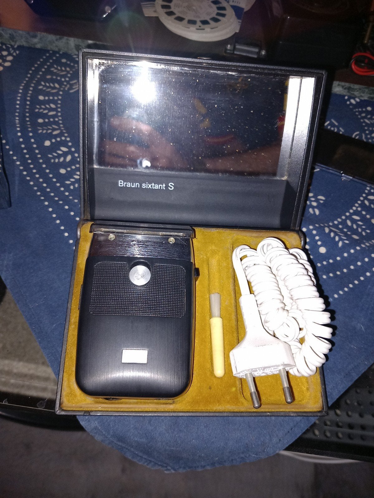 Vintage Braun Sixtant S scheerapparaat in originele doos, Ophalen, Gebruikt, Scheren en Epileren
