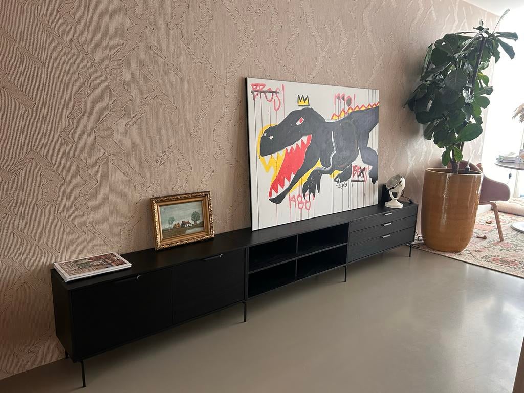 HK Living Modulaire wandkast, Huis en Inrichting, Kasten | Televisiemeubels, Zo goed als nieuw, Minder dan 100 cm, 200 cm of meer