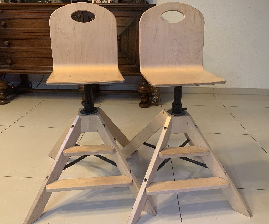 Ikea Graval houten kinderstoel, Ophalen of Verzenden, Zo goed als nieuw, Overige typen, Aanschuifbaar