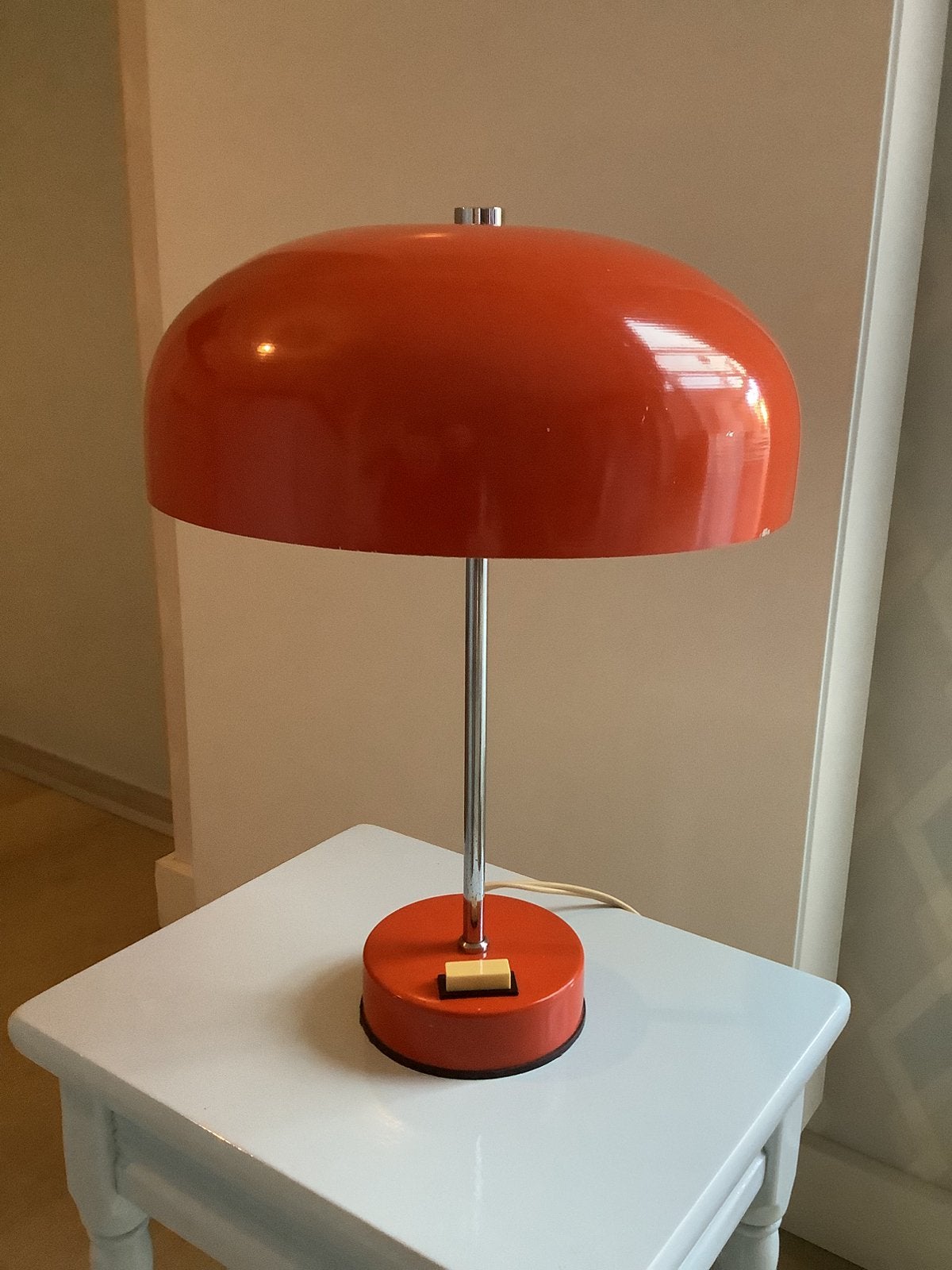 Schemerlamp vintage orange, Ophalen, Gebruikt, Overige merken, Vintage