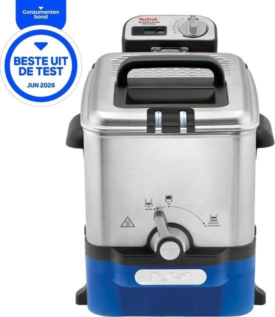 Tefal Oleoclean Pro FR8040 Frituurpan - 3,5L - Oliefilter, 3 tot 4 liter, Ophalen of Verzenden, Zo goed als nieuw