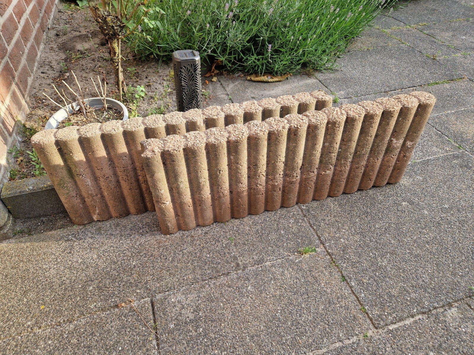 Betonnen border/palissade voor tuin of pad, Ophalen, Gebruikt, Minder dan 25 cm, Border
