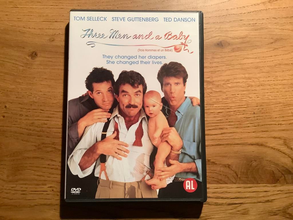 Three Men and a Baby, Tom Selleck, Ted Danson, S Guttenberg., Cd's en Dvd's, Ophalen of Verzenden, Zo goed als nieuw, Komedie