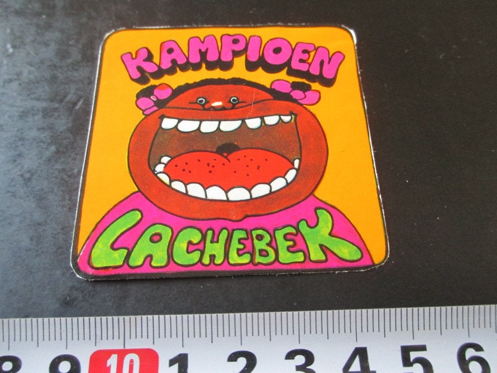 sticker frisdrank raak strip kampioen lachebek *, Verzamelen, Stickers, Ophalen, Zo goed als nieuw