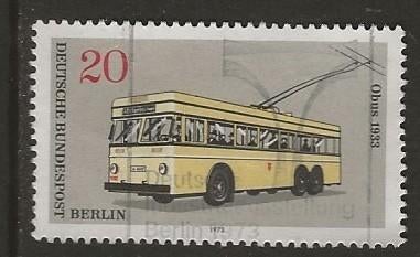 Berlijn 51, trolleybus, Verzenden, BRD, Gestempeld