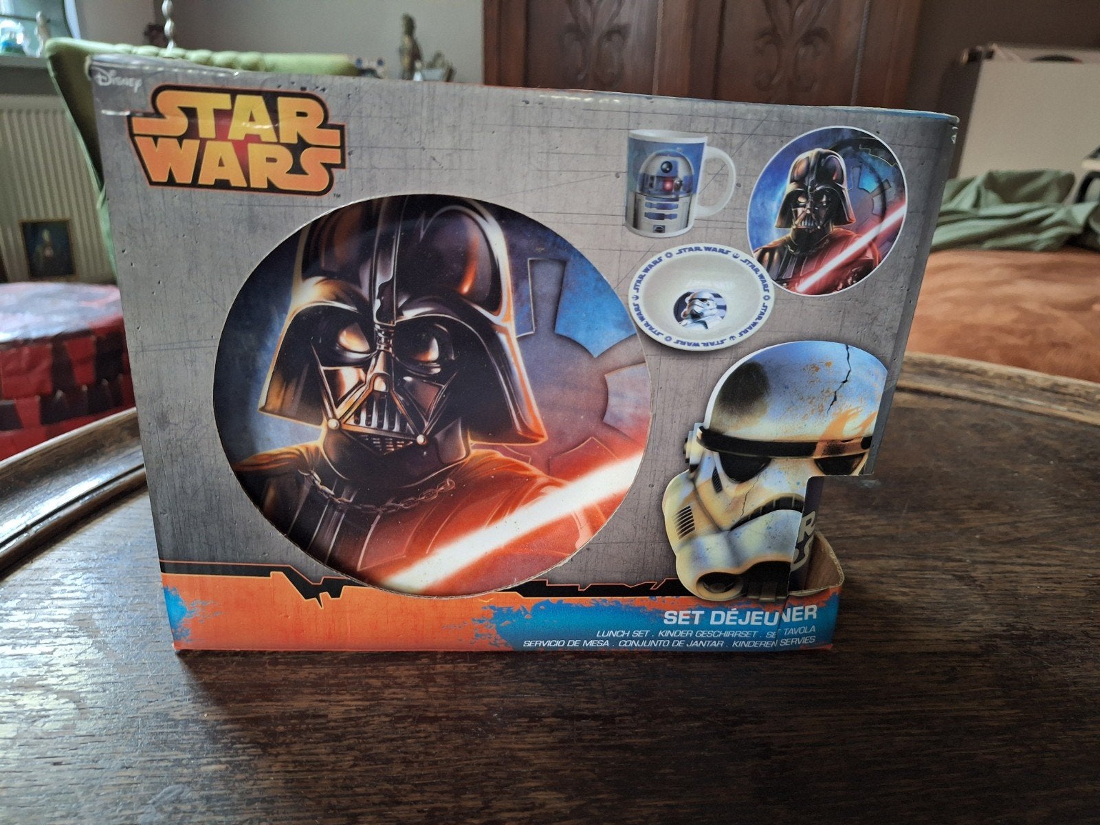Ontbijtset servies Star Wars bord, beker en schaaltje, Verzamelen, Ophalen of Verzenden, Nieuw, Gebruiksvoorwerp