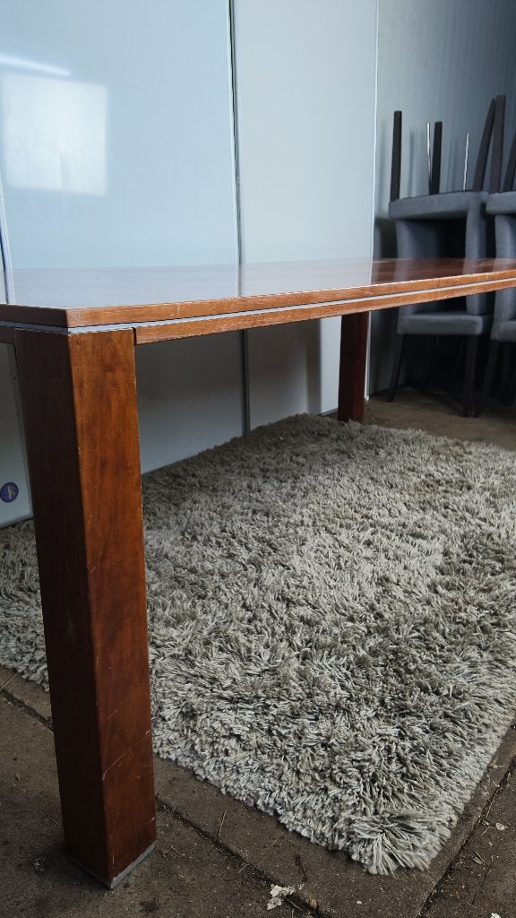 Jan des Bouvrie eettafel - kersenhout - design tafel 225x100, Huis en Inrichting, Tafels | Eettafels, Ophalen, Gebruikt, 200 cm of meer