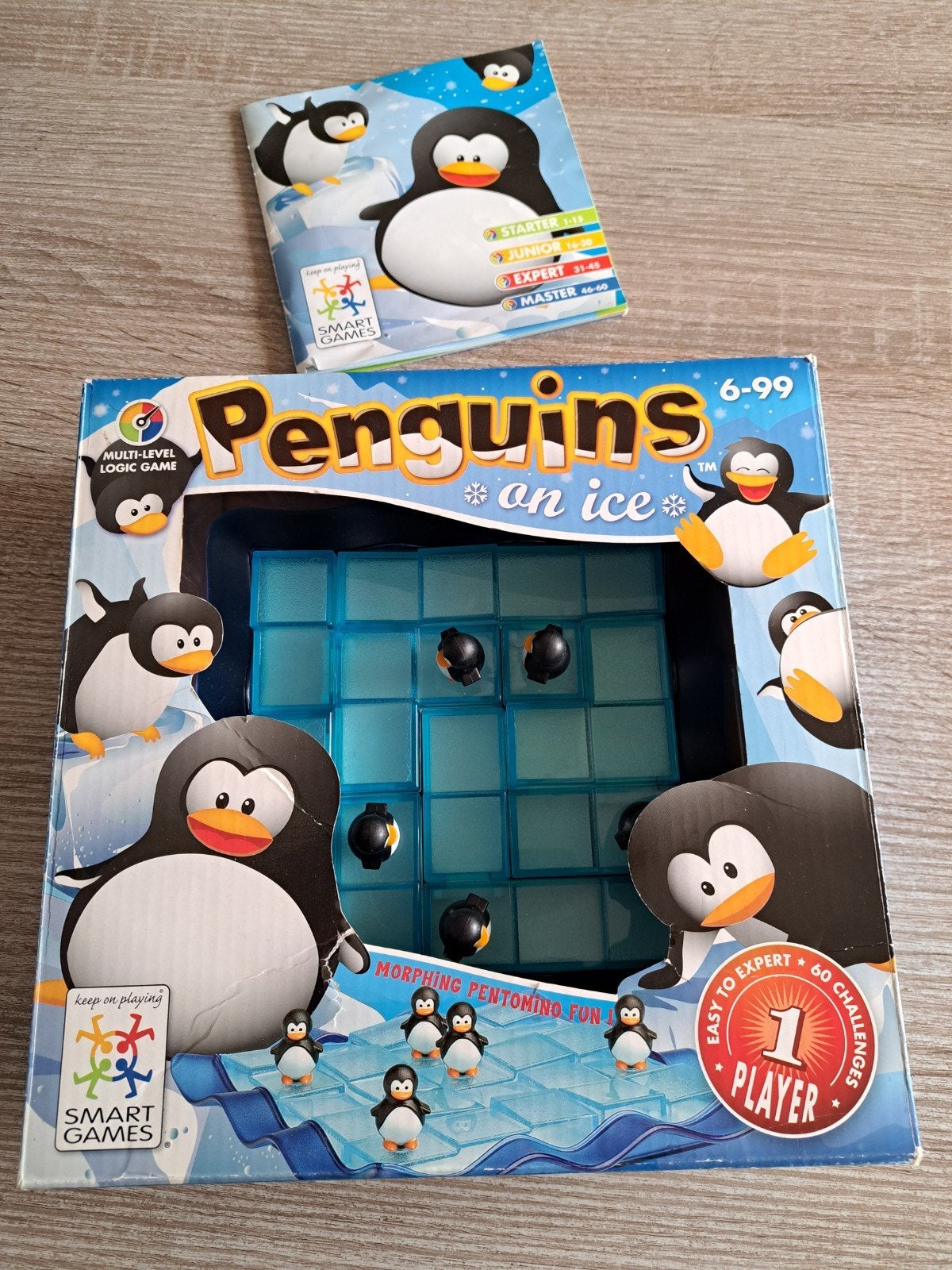 SmartGames Penguins on Ice - Logisch denkspel, Een of twee spelers, SmartGames, Ophalen of Verzenden, Zo goed als nieuw