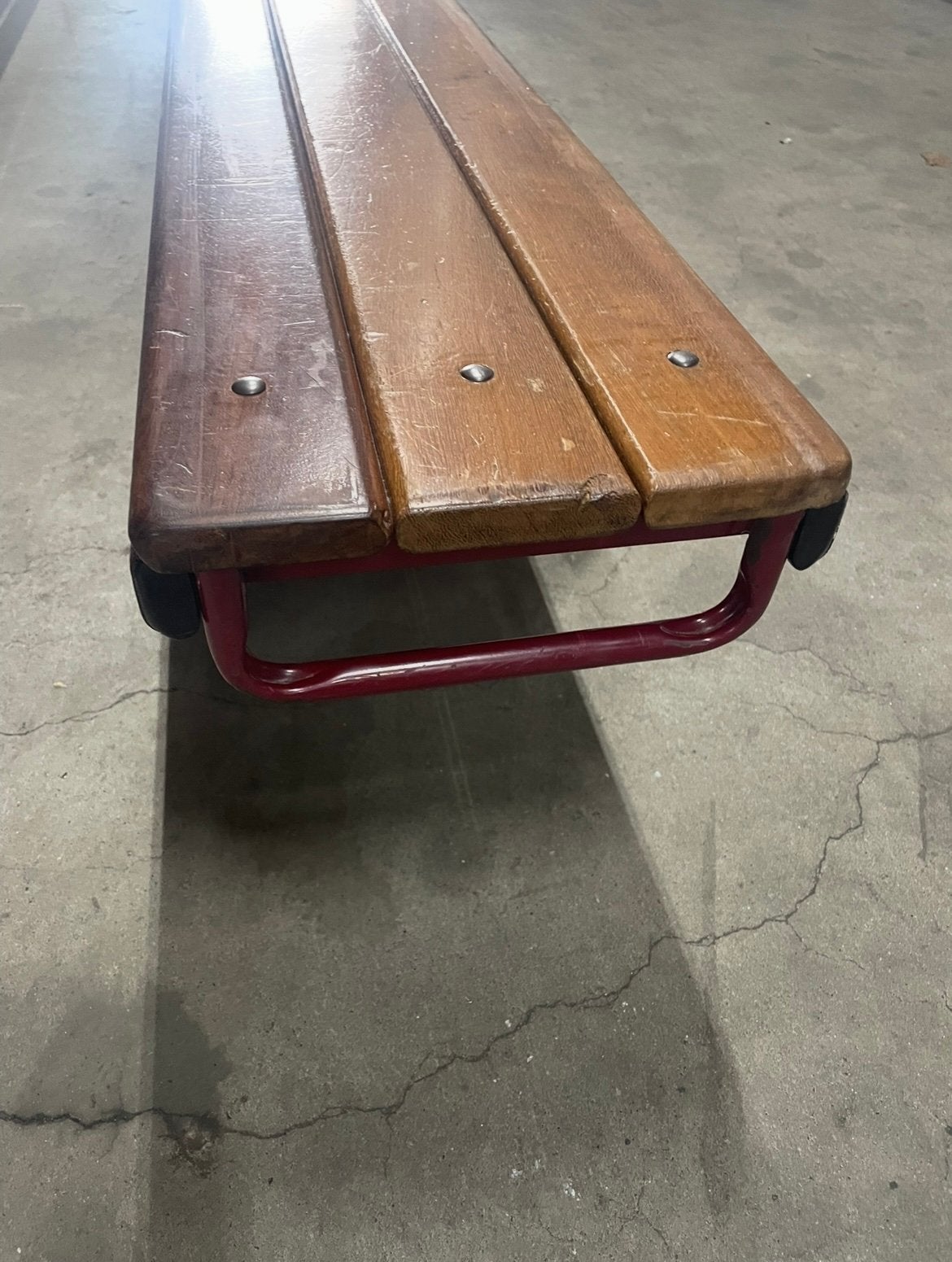 Banken met hardhouten blad, Ophalen, Materiaal