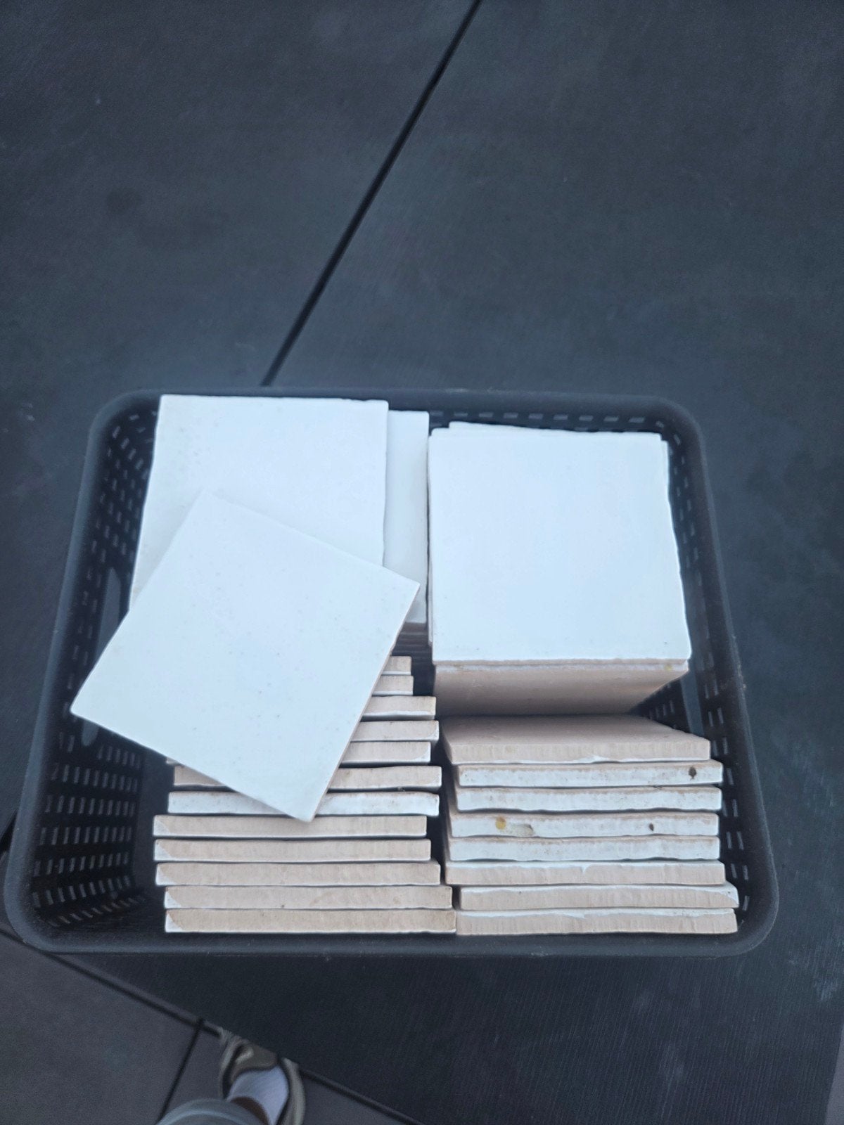 Witte wandtegels - perfect voor badkamer of keuken, Doe-het-zelf en Verbouw, Tegels, Ophalen, Gebruikt, Minder dan 20 cm, Wandtegels