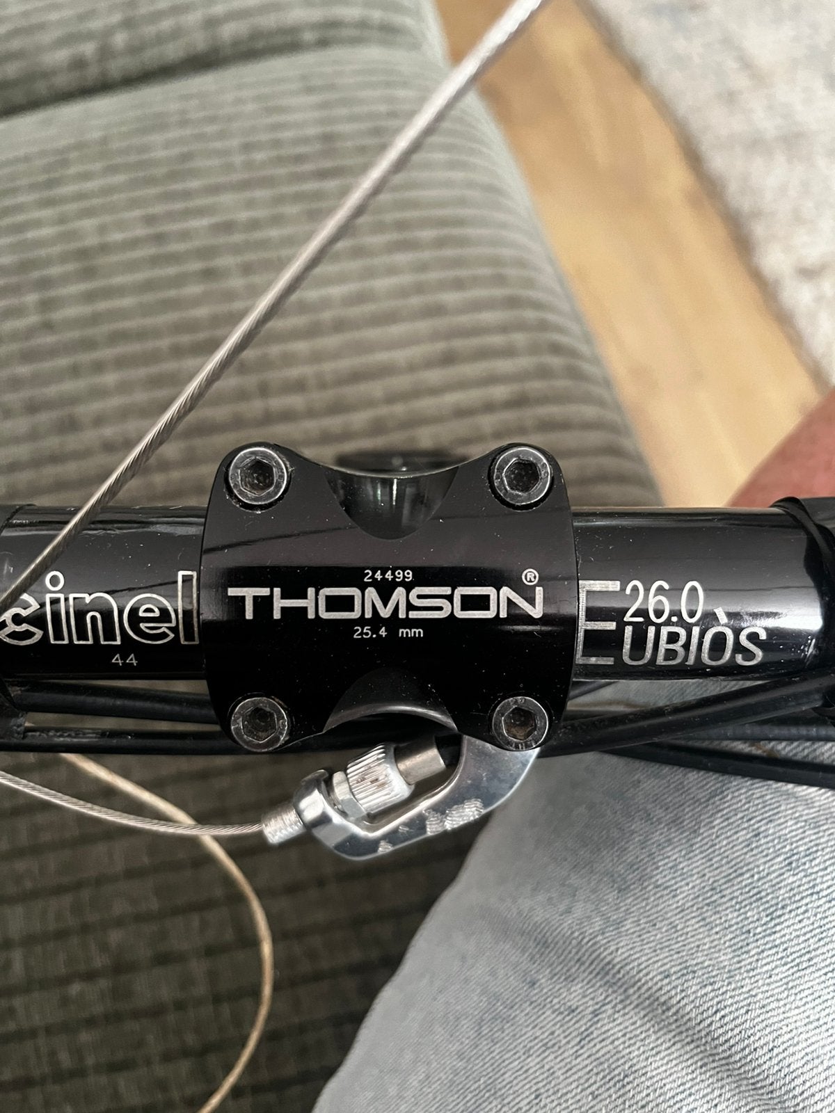 Cinelli stuur met Thomson stuurpen en Campagnolo shifters, Fietsen en Brommers, Fietsonderdelen, Ophalen, Gebruikt, Stuur, Aluminium