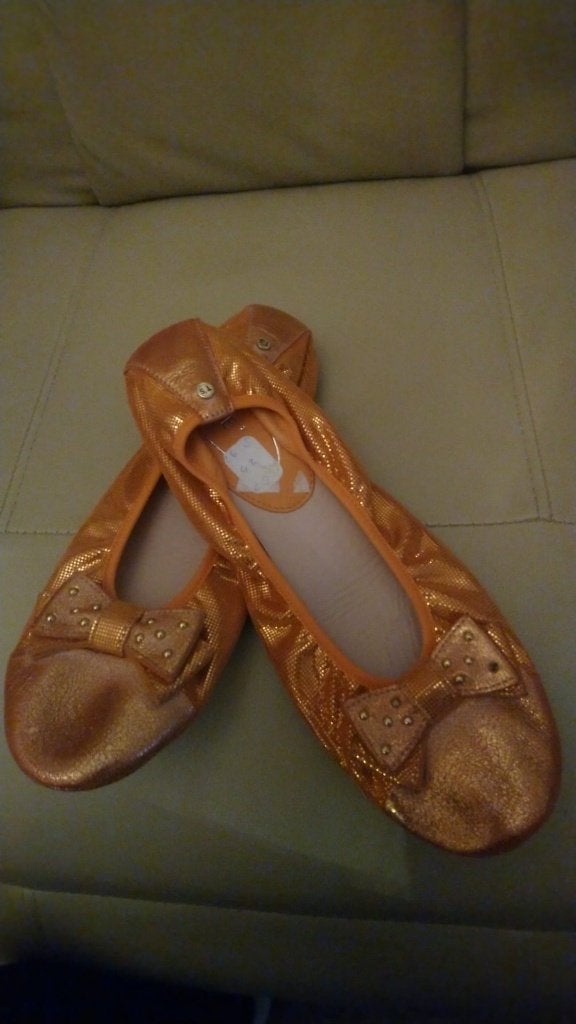 NIEUW leren ballerina's TINA Oranje LEER 42, Kleding | Dames, Nieuw, Oranje, Ballerina's, Ophalen of Verzenden