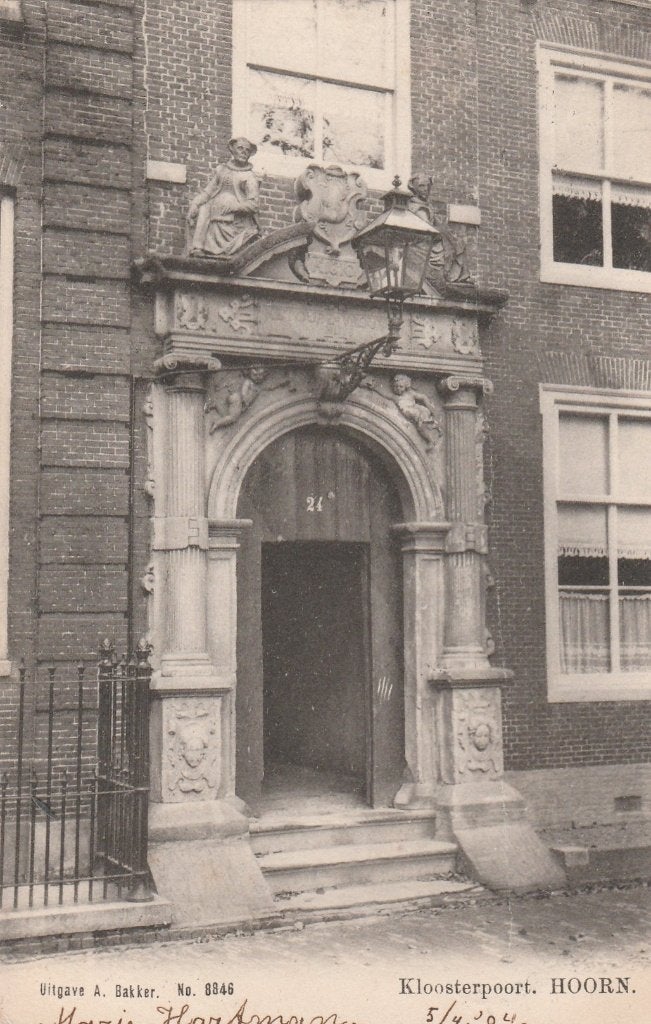 hoorn- kloosterpoort 1904, Ophalen of Verzenden, Voor 1920, Noord-Holland