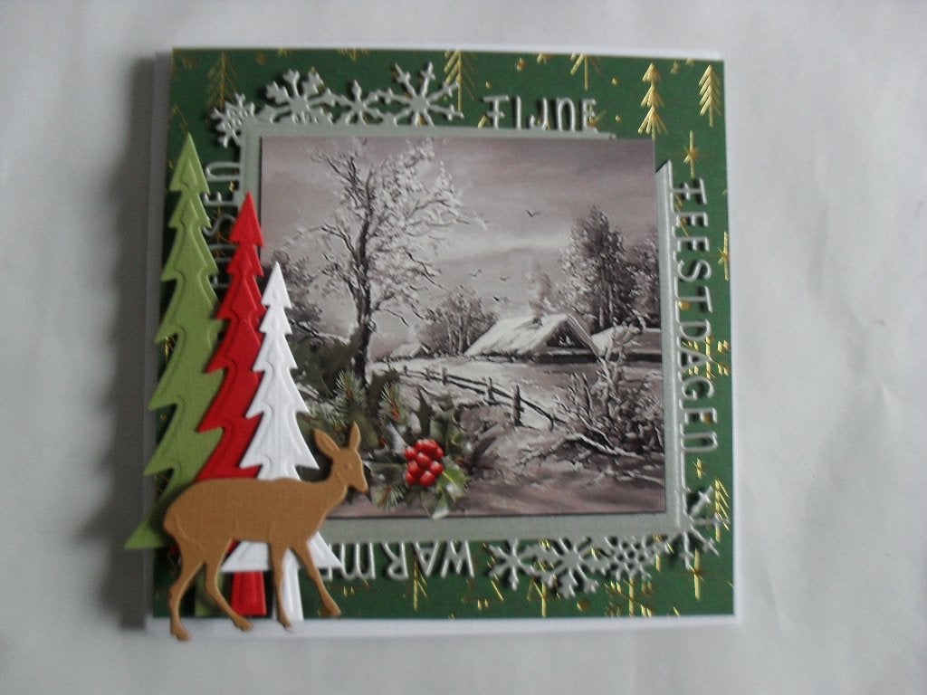 87 linnekaart set kerst, Ophalen of Verzenden, Nieuw, Kerst, Pons of Mal