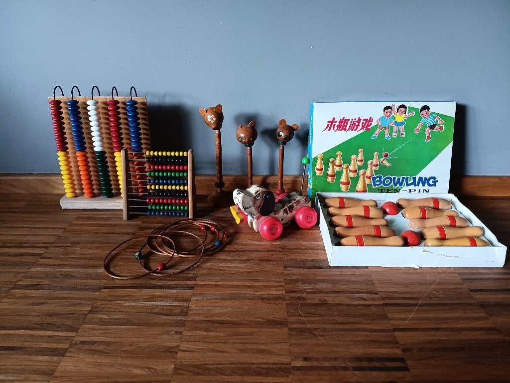 Lotje oud houten speelgoed, Ophalen of Verzenden